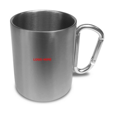 Stainless Steel Carabiner Mug