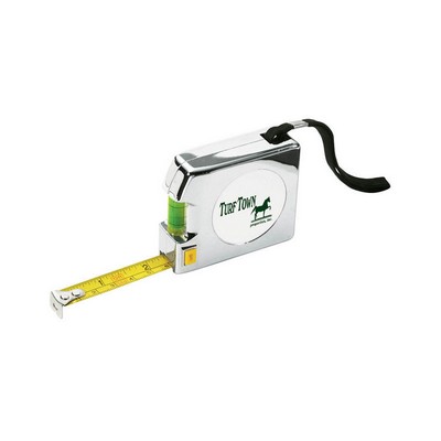 Shorewood 12' Chrome Tape Measure & Level