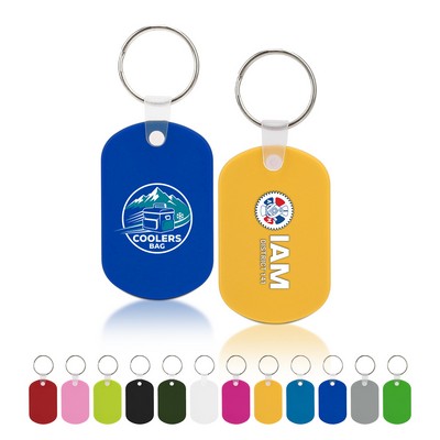 Oval Plastic Retro Key Holder