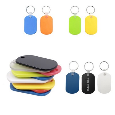 Oval Soft PVC Keychain