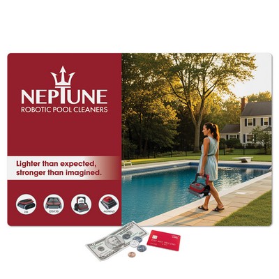 Vynex® Peel&Place® Ultra Thin Removable/Repositionable Counter Mat-17"x26"x.015"