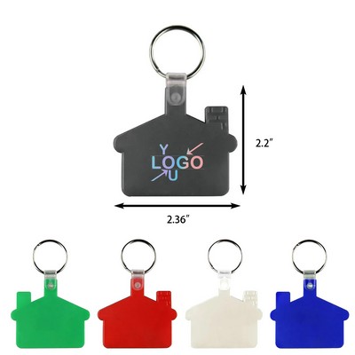 Personalized House Shape Keychain